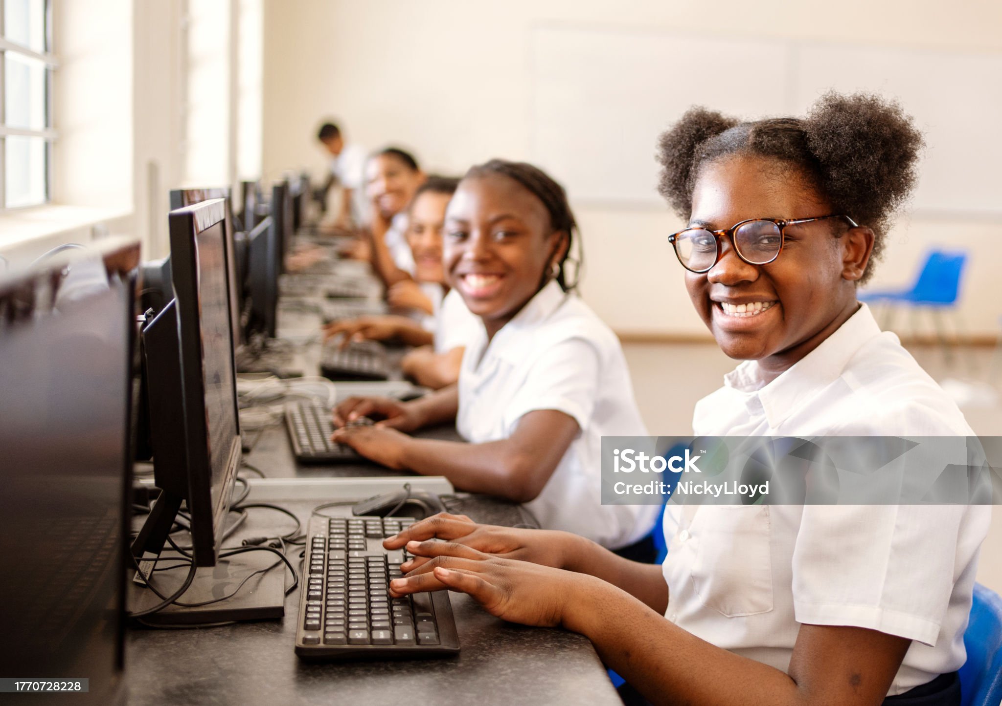 School children in a classroom